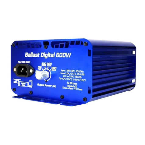 Superplant Ballast Digital 600W User manual