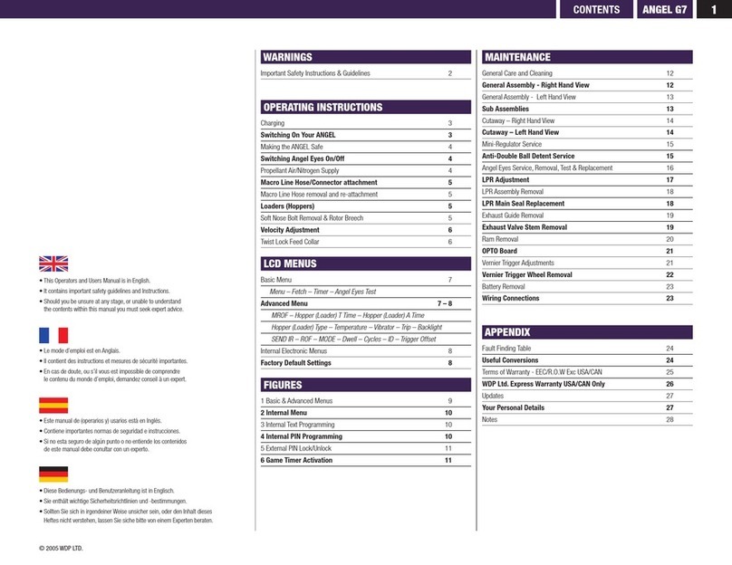WDP ANGEL G7 Operators and Users Manual