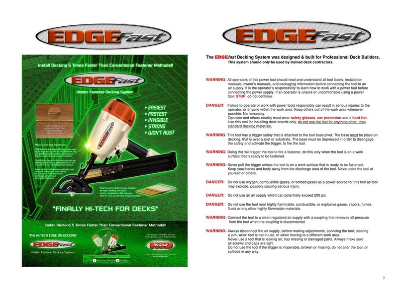 Deck Masters EDGEfast operating instructions