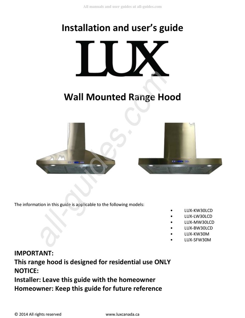 LUX LUX-KW30LCD Installation and user guide