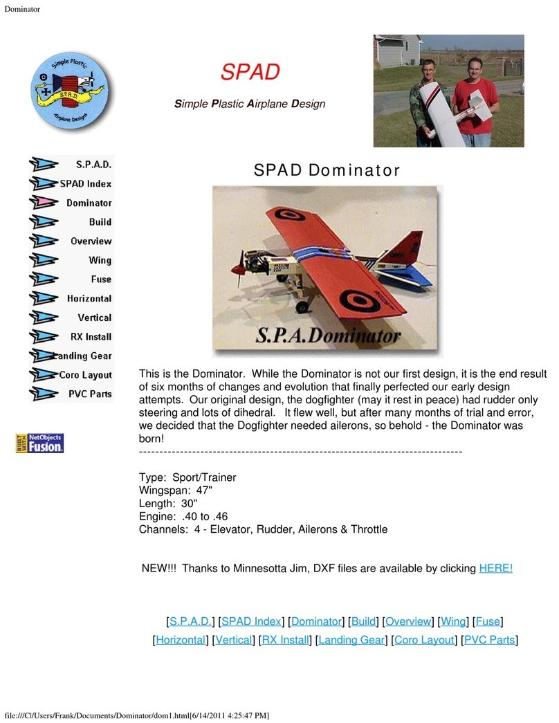 SPAD Dominator Building instructions SPAD Dominator Building instructions