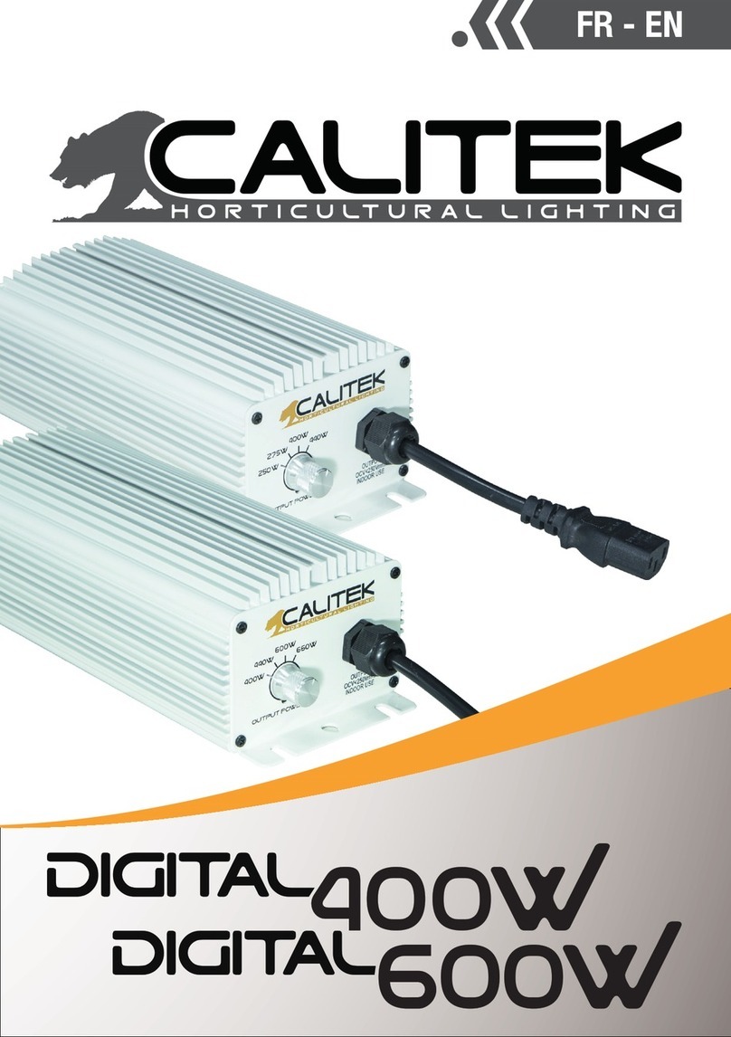 CALITEK Digital 400W manual