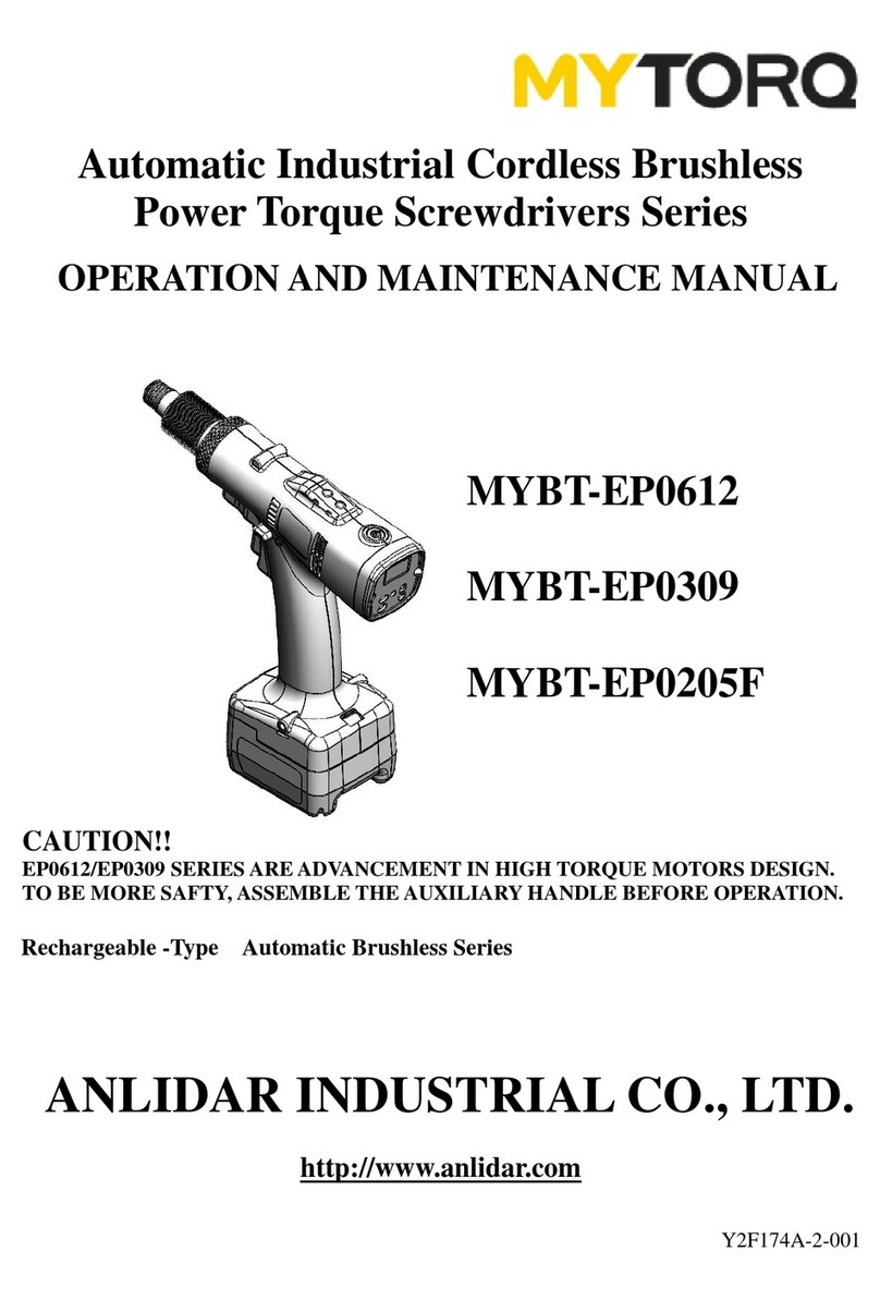 ANLIDAR MYTORQ MYBT-EP0612 Operation and maintenance manual