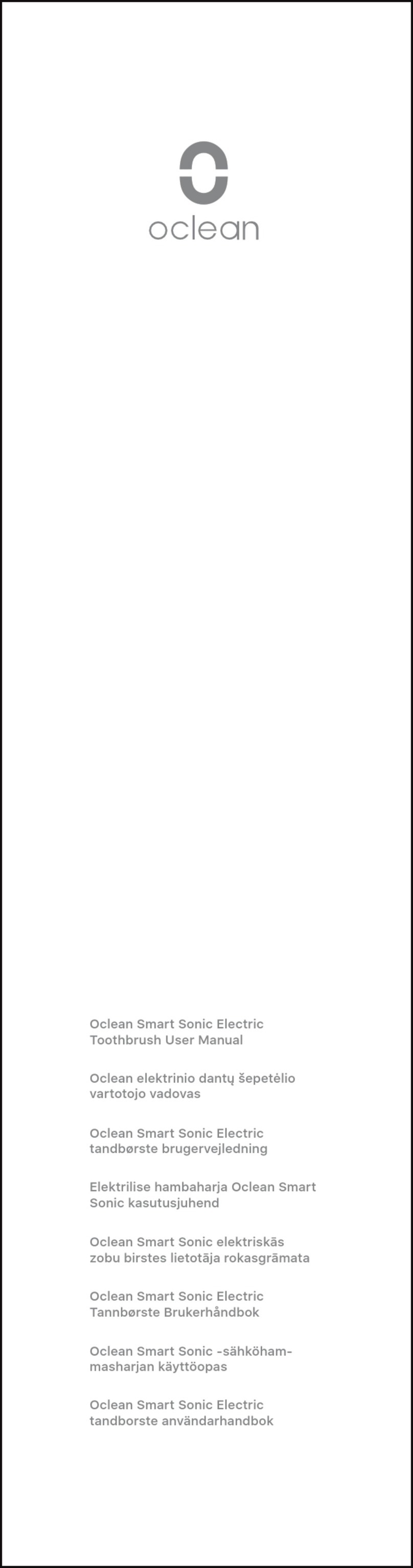 Oclean W1 User manual