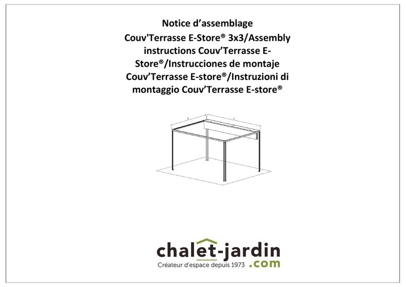 Chalet-Jardin Couv'Terrasse E-Store Assembly instructions