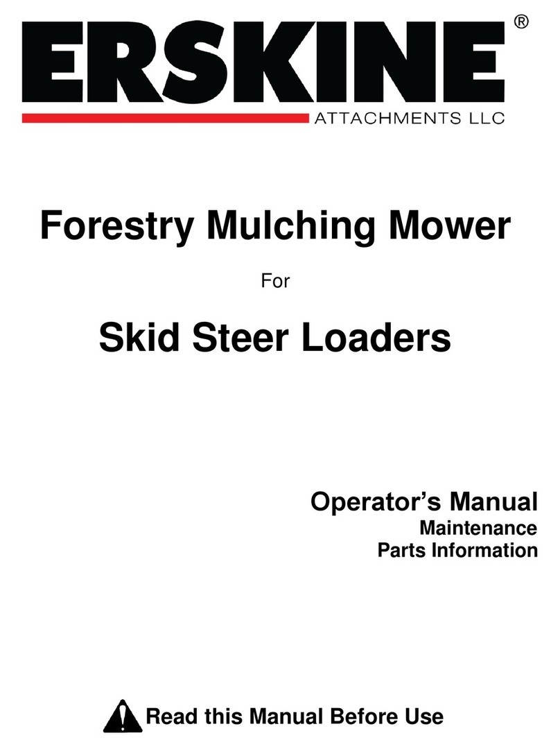 Erskine Attachments Forestry Mulching Mower Operator's manual