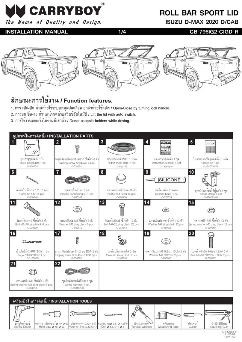 CARRYBOY CB-796IG2-CIGD-R installation manual