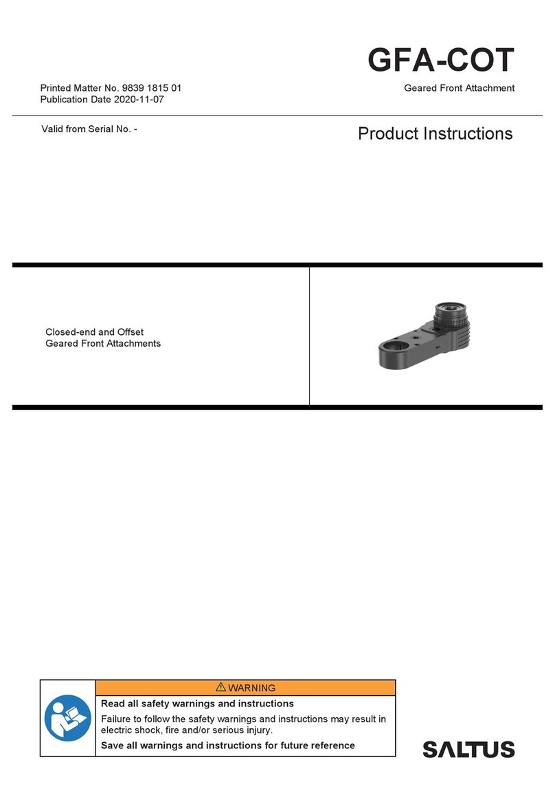 Saltus GFA-COT Product instructions