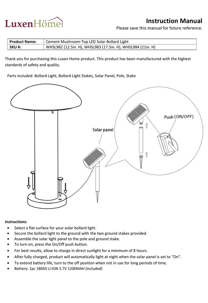 LuxenHome WHSL982 instruction manual