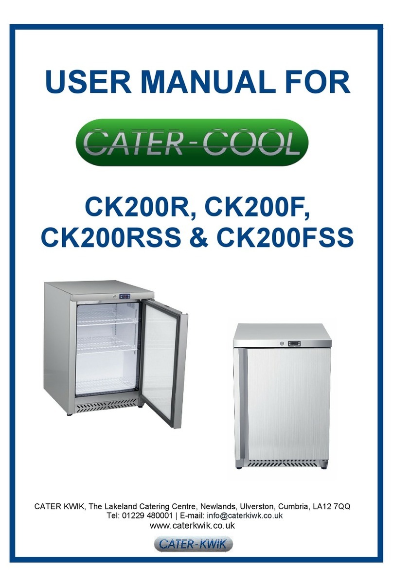 CATER KWIK CATER-COOL CK200R User manual