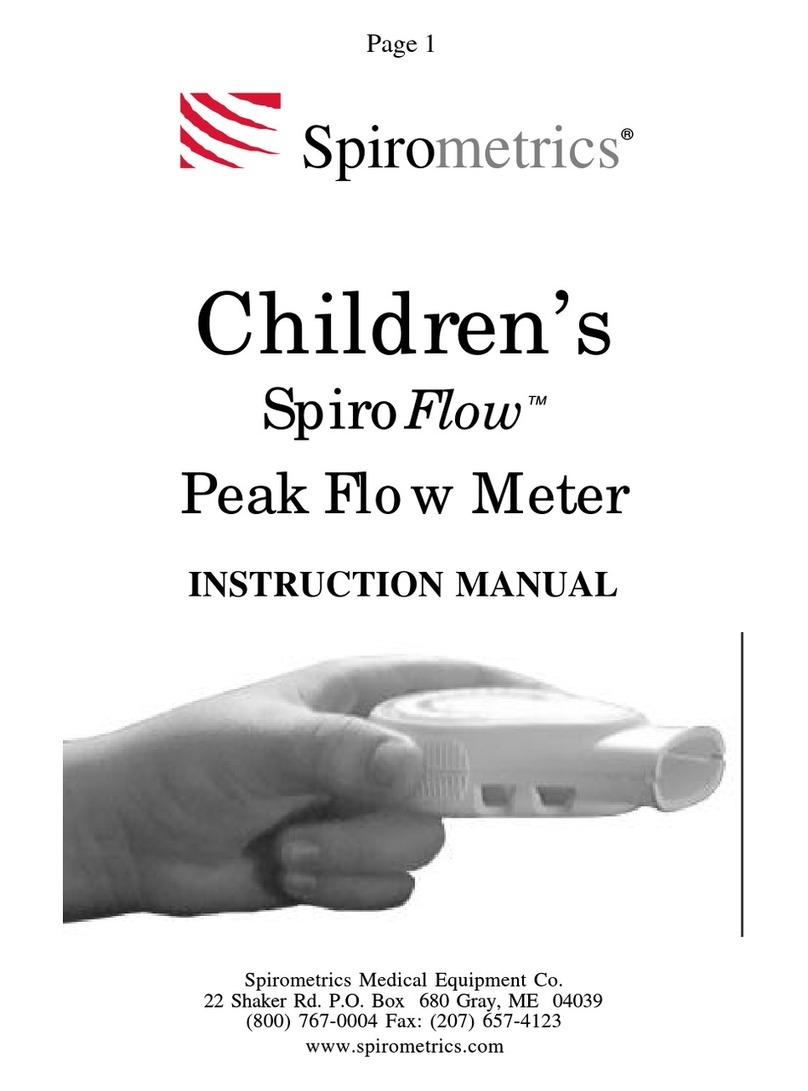 Spirometrics Spiro Flow instruction manual