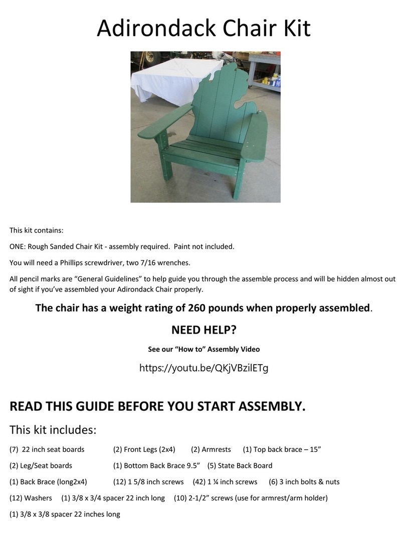 White Pine Furniture Adirondack Chair Kit General Guidelines White Pine Furniture Adirondack Chair Kit General Guidelines