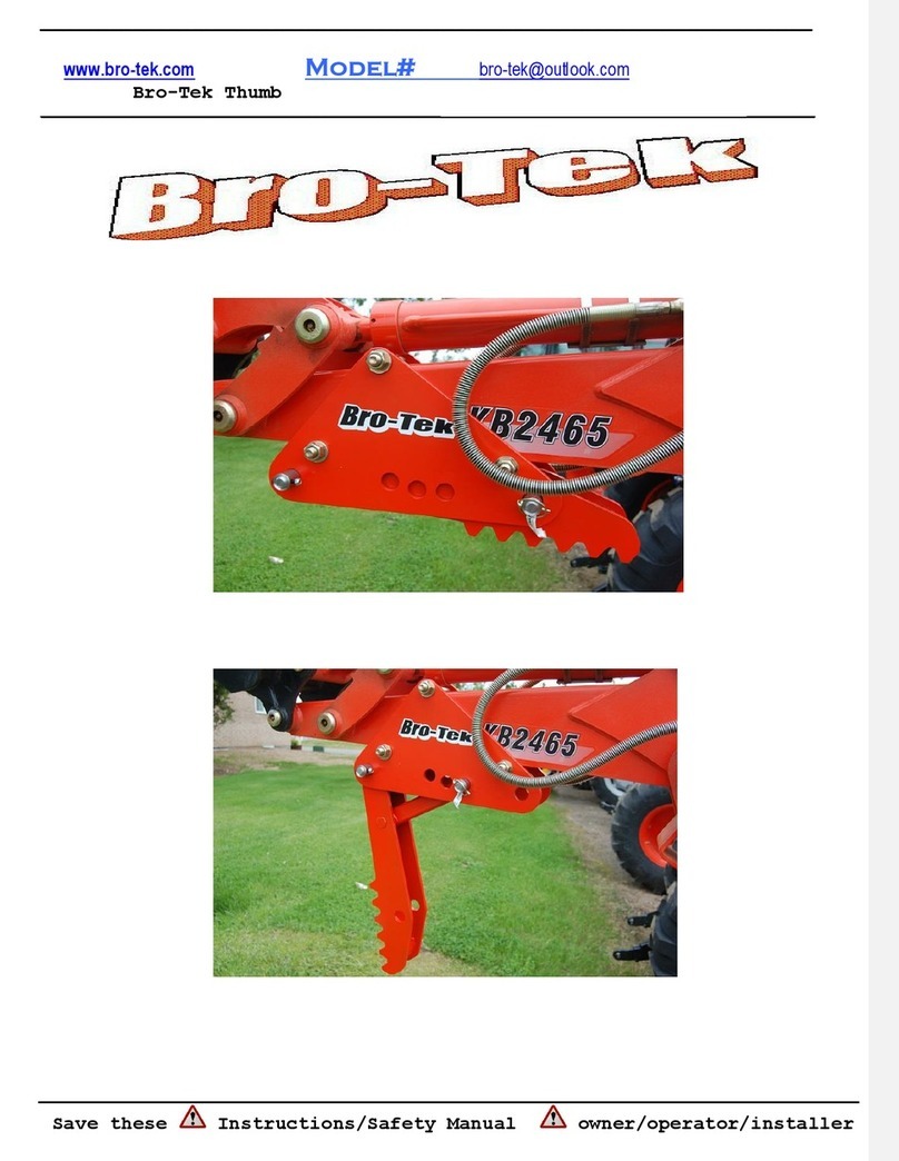 Bro-Tek Thumb Instruction & safety manual