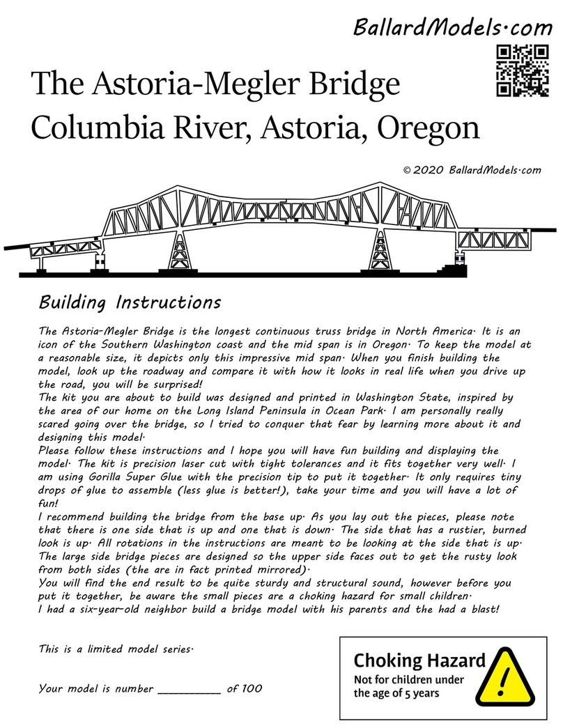 BallardModels The Astoria-Megler Bridge Building instructions