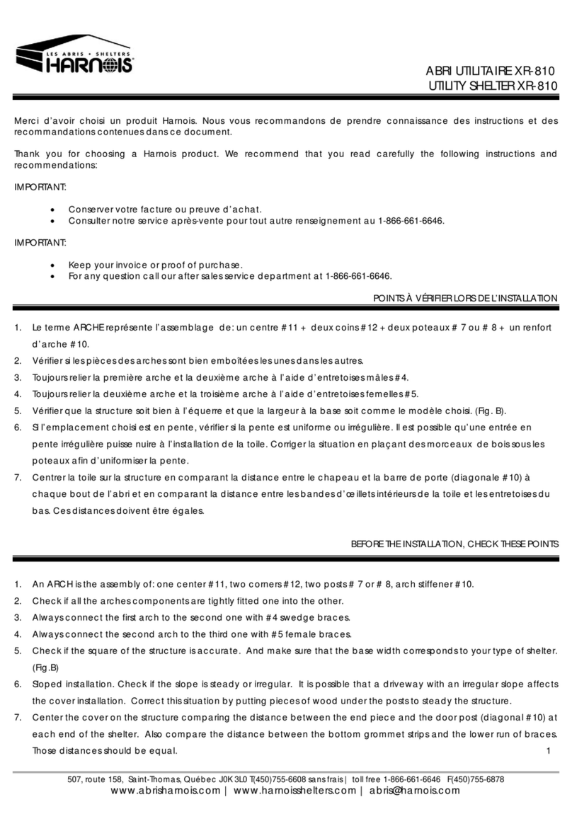 Harnois XR-810 quick start guide