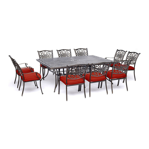 Hanover TRADDN9PCSQ-RED manual
