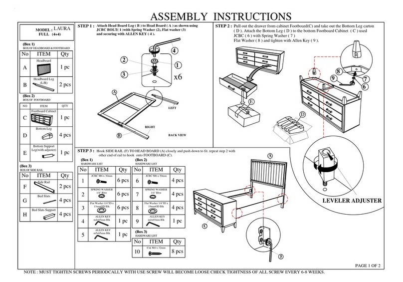 CasaOne LAURA Assembly instructions