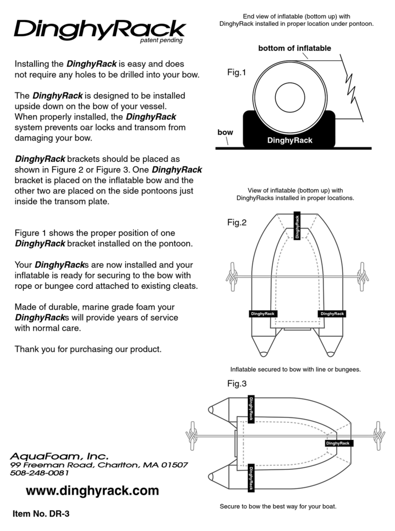 AquaFoam DinghyRack instructions
