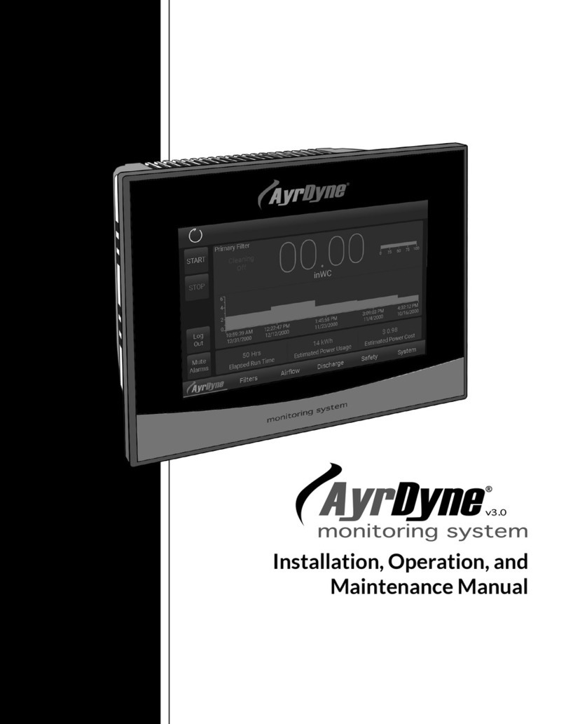 Dentech AYRDYNE Installation, operation and maintenance manual