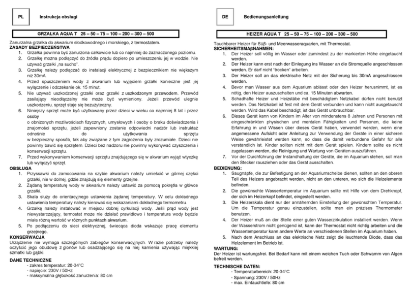 happet AQUA T 25 user manual