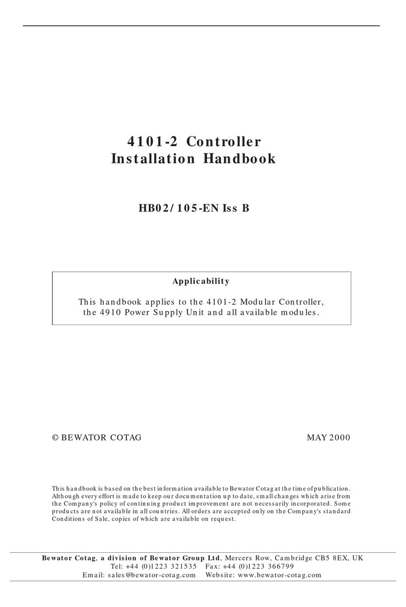BEWATOR COTAG 4101-2 Installation handbook