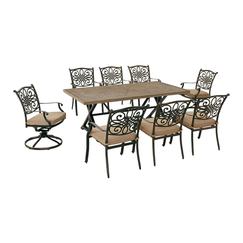 Hanover Traditions TRADDN9PCTFSW2-TAN manual