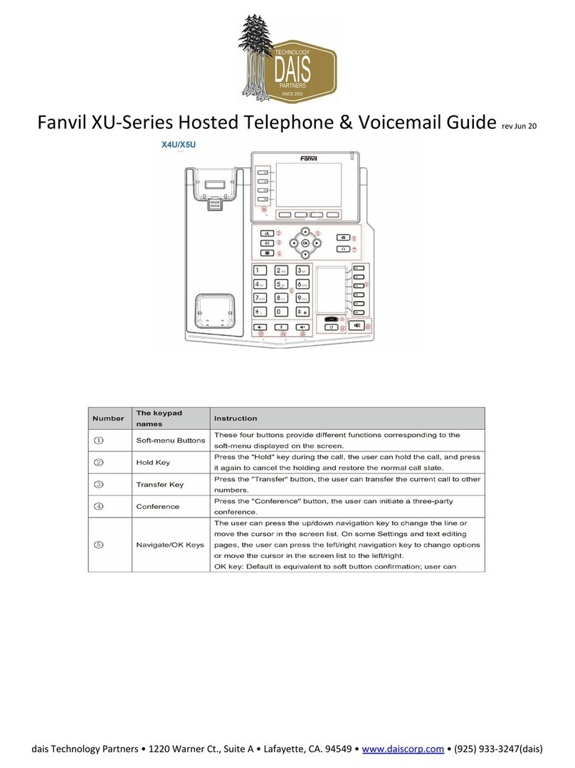 dais Technology Partners Fanvil XU Series Quick setup guide