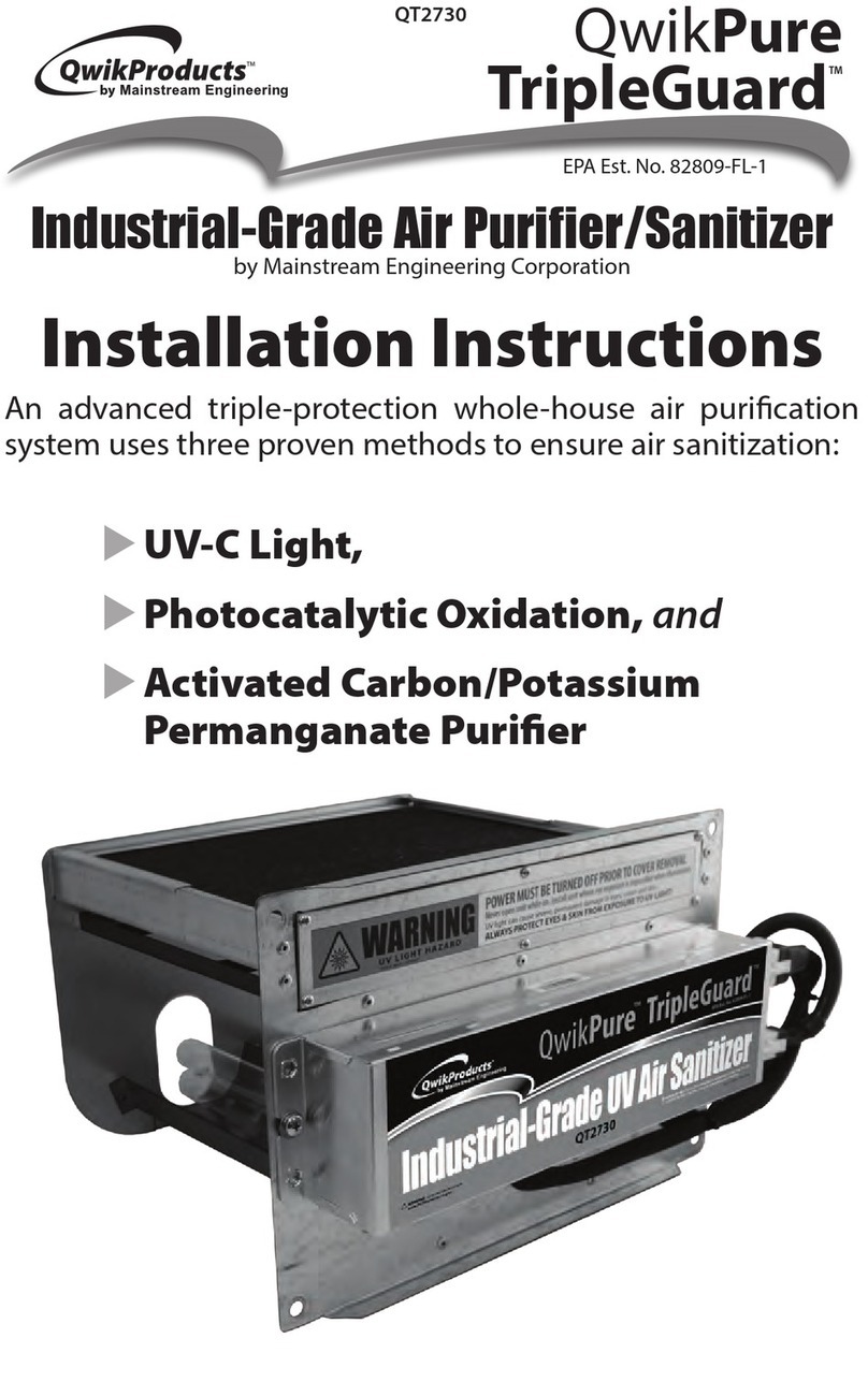 Mainstream Engineering QwikPure TripleGuard QT2730 User manual