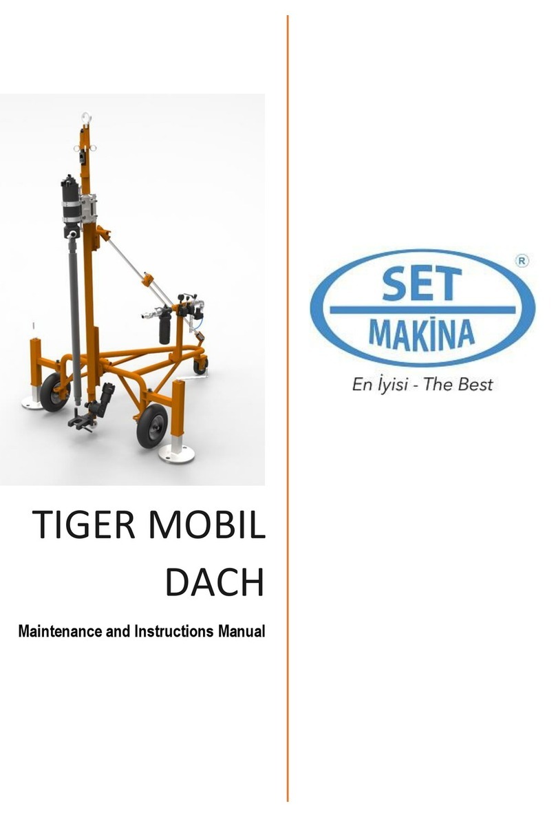 SET-A Makina TIGER MOBIL DACH Maintenance and Instruction Manual
