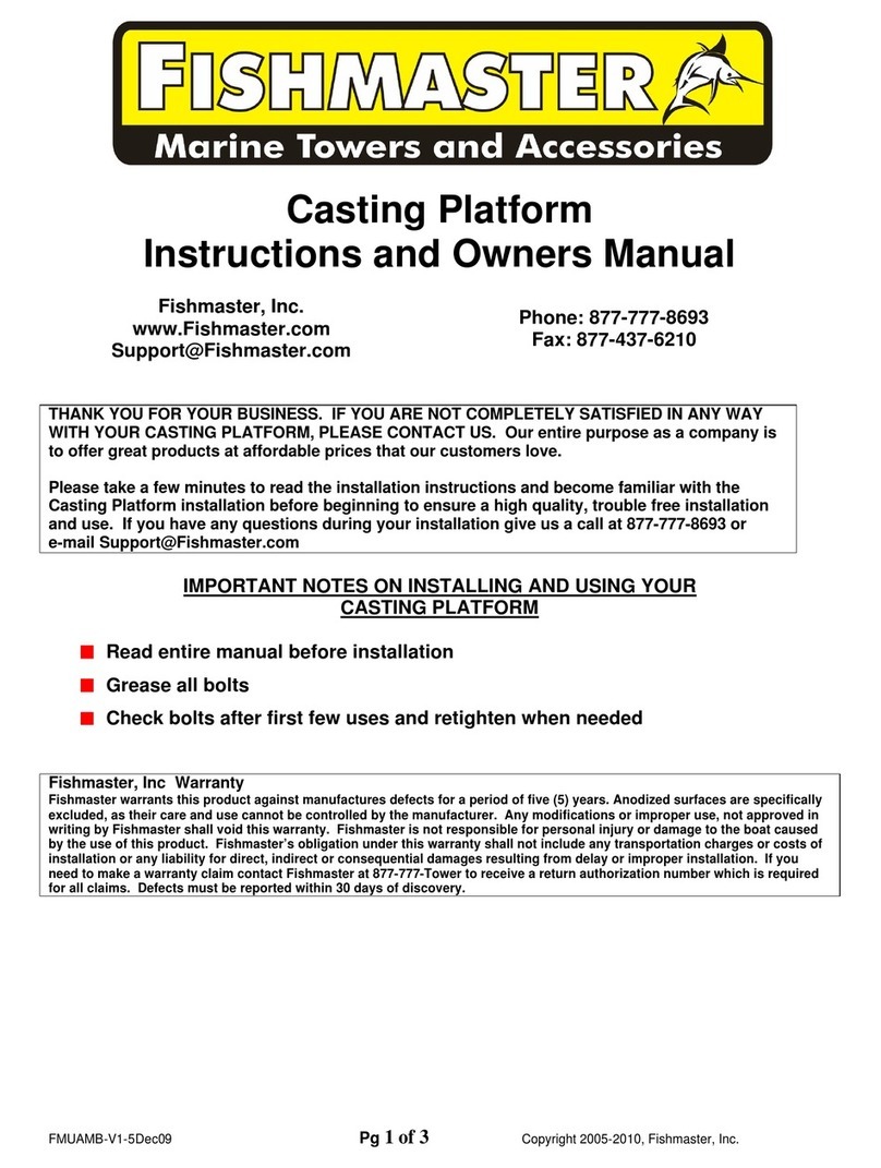 Fishmaster Casting Platform Instructions and owner's manual