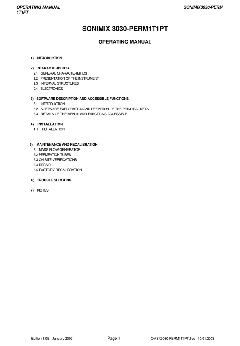 LNI SONIMIX 3030 Series User manual