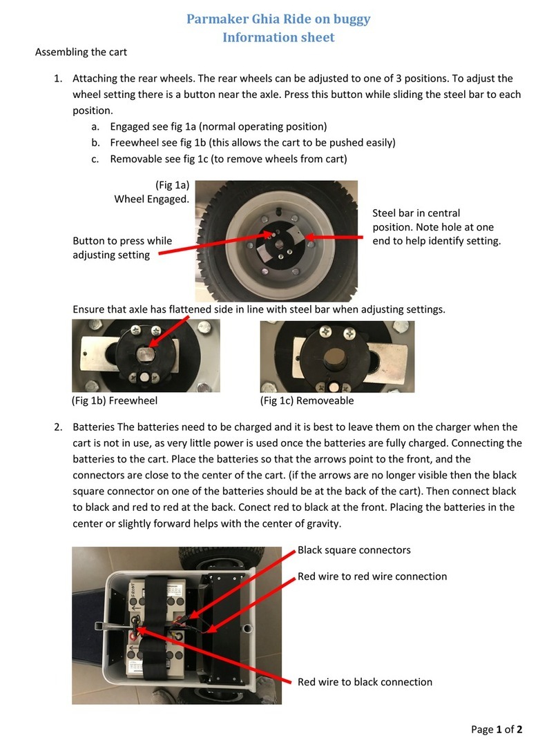 Parmaker Ghia Ride on Information sheet