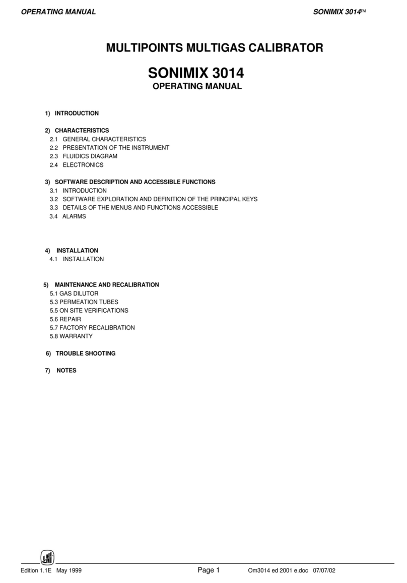LNI SONIMIX 3014 operating manual
