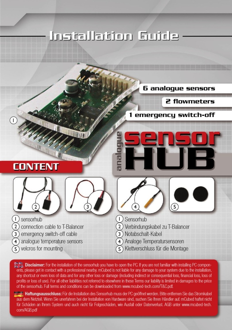 mCubed sensorHUB User manual
