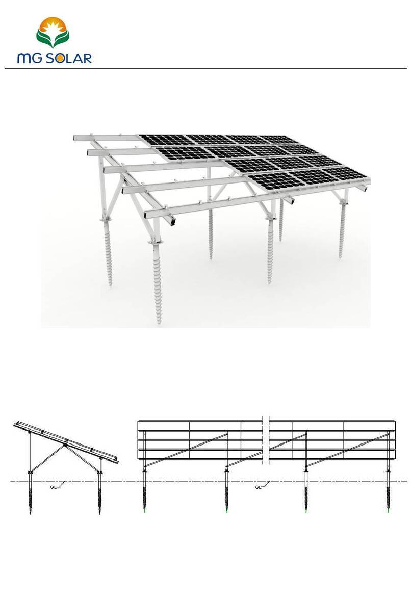 MG SOLAR Aluminum Ground Mounting System installation manual MG SOLAR Aluminum Ground Mounting System installation manual