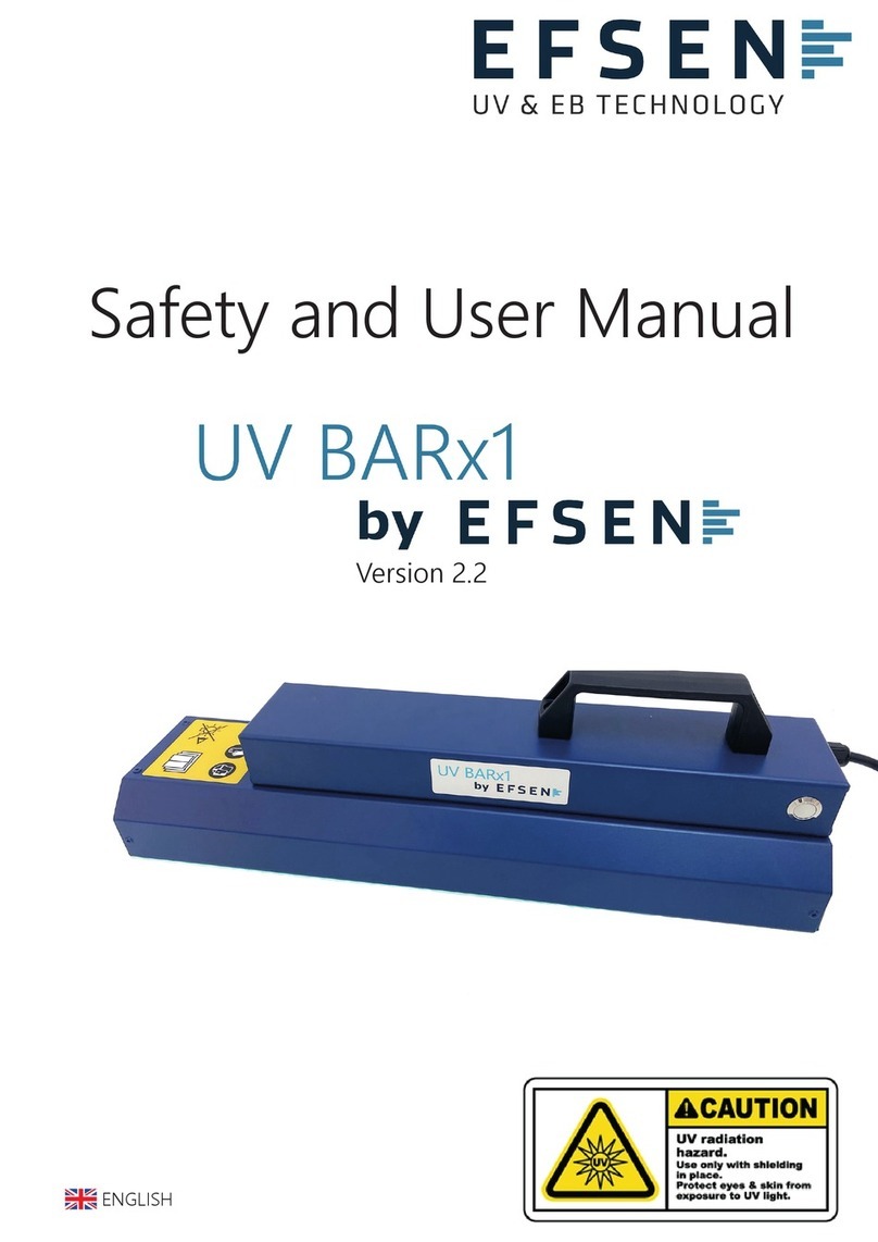 EFSEN UV BARx1 Safety and users manual