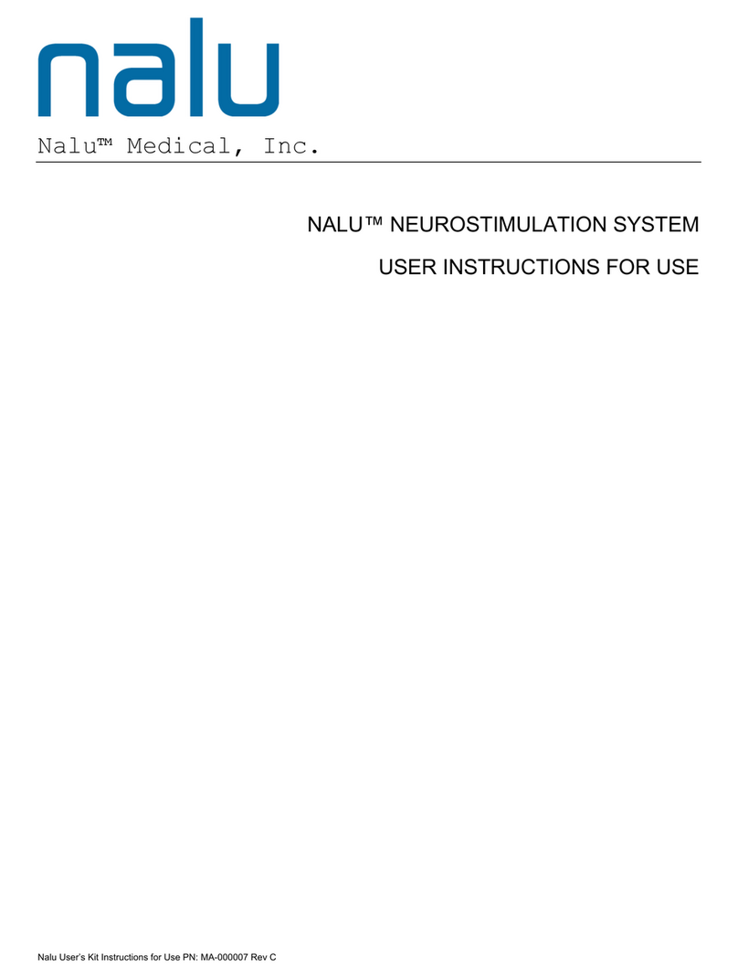 Nalu Medical Nalu Neurostimulation System User Instructions For Use