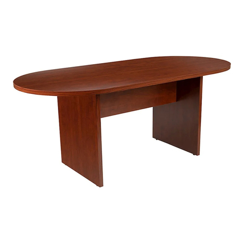 Belnick Conference Table GC-TL1035-MHG-GG Assembly instructions