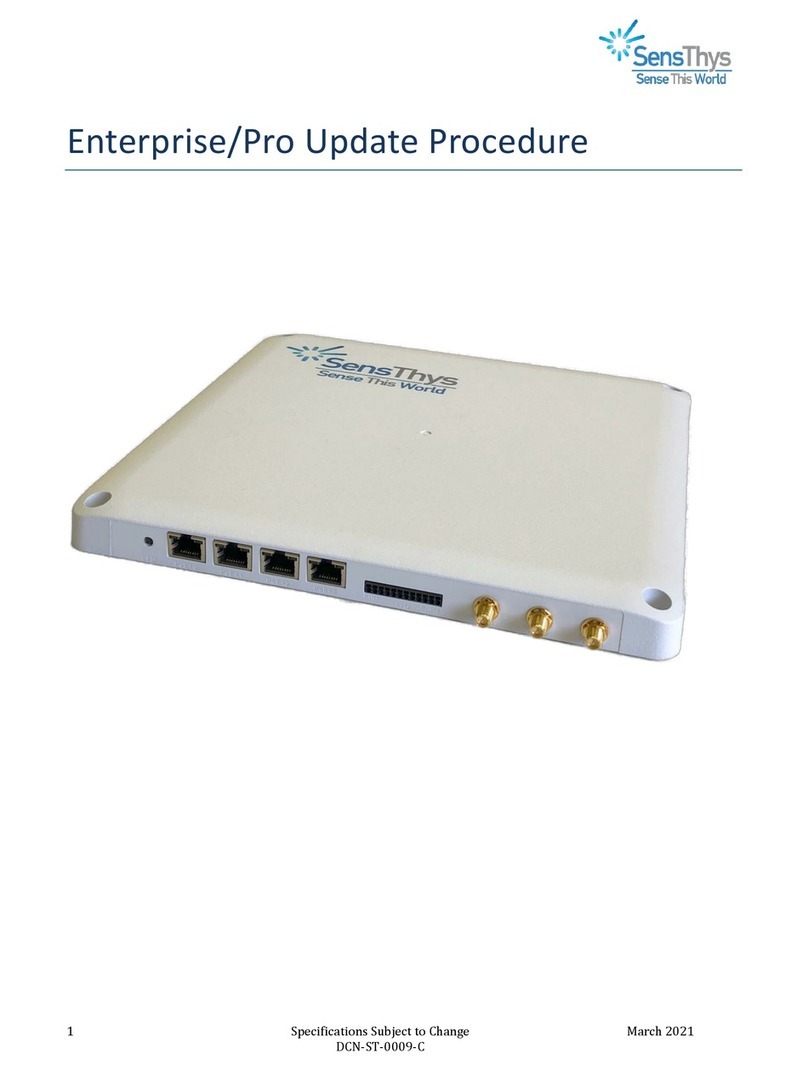 SensThys SensArray Enterprise Update instructions