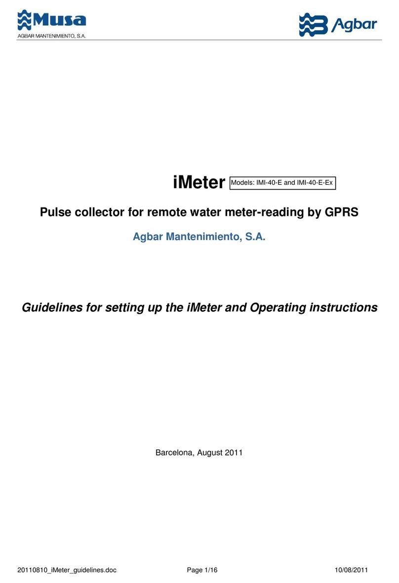 Agbar Musa iMeter IMI-40-E User manual