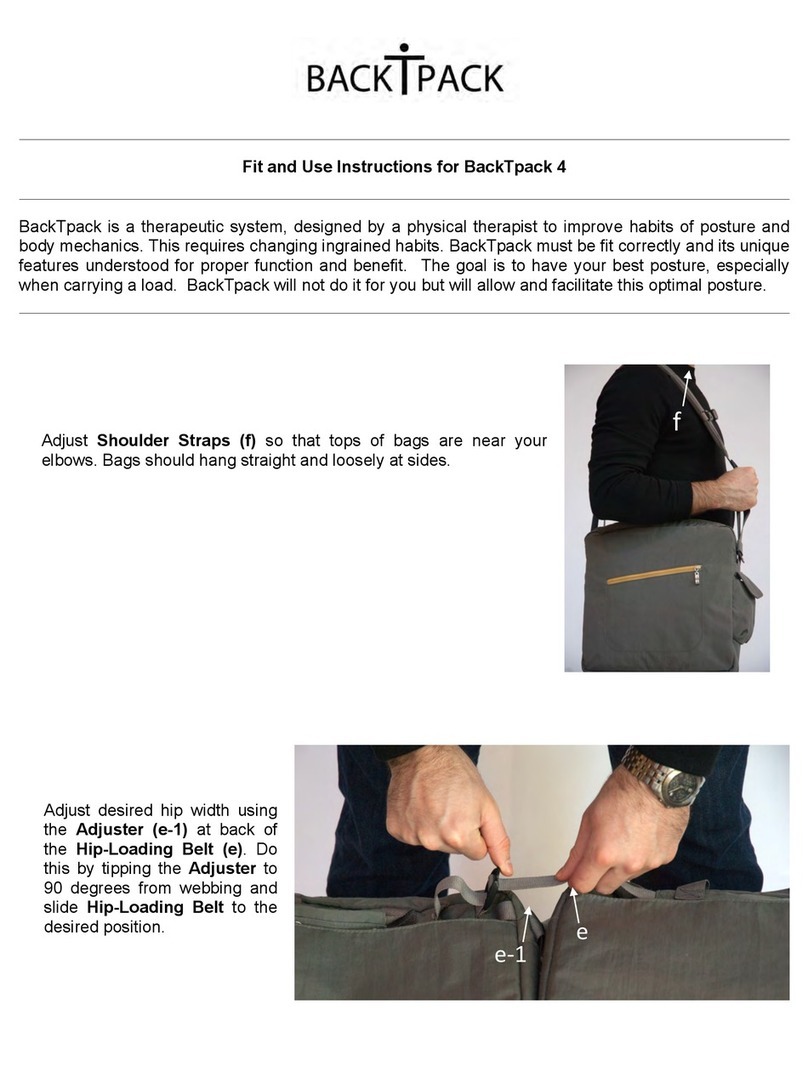 BackTpack BackTpack 4 Fit and Use Instructions