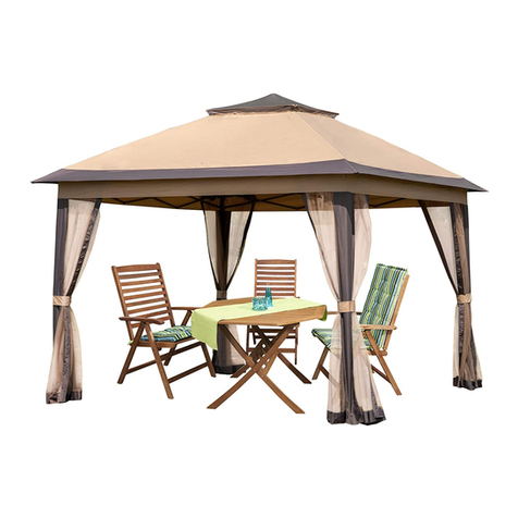 PAMAPIC Pop Up Canopy With Netting instruction manual