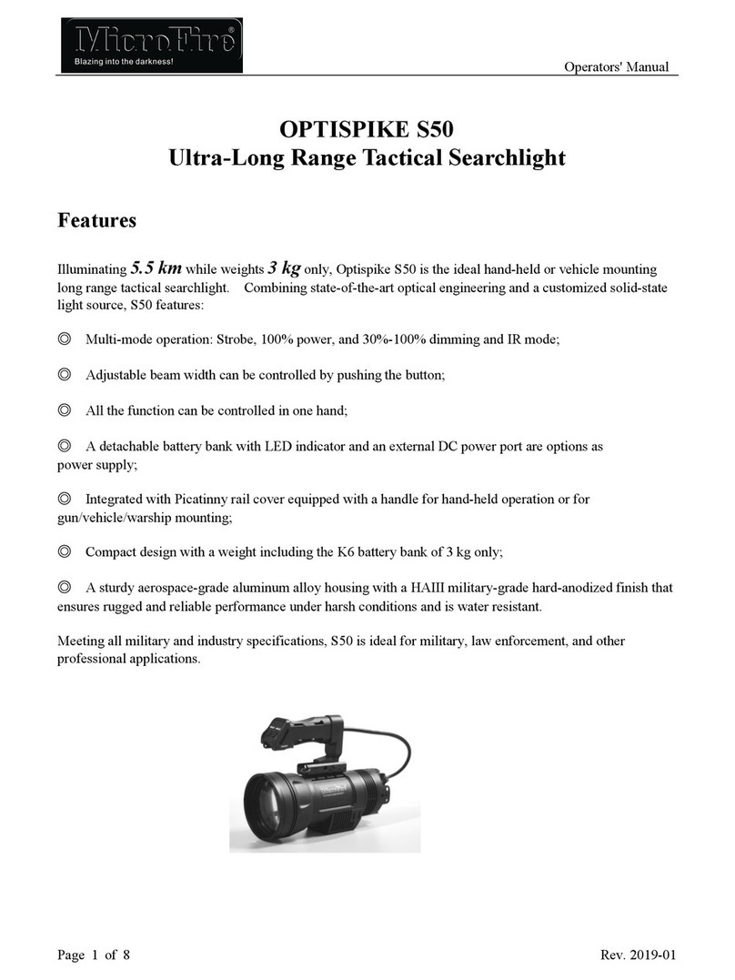 MicroFire OPTISPIKE S50 Operator's manual