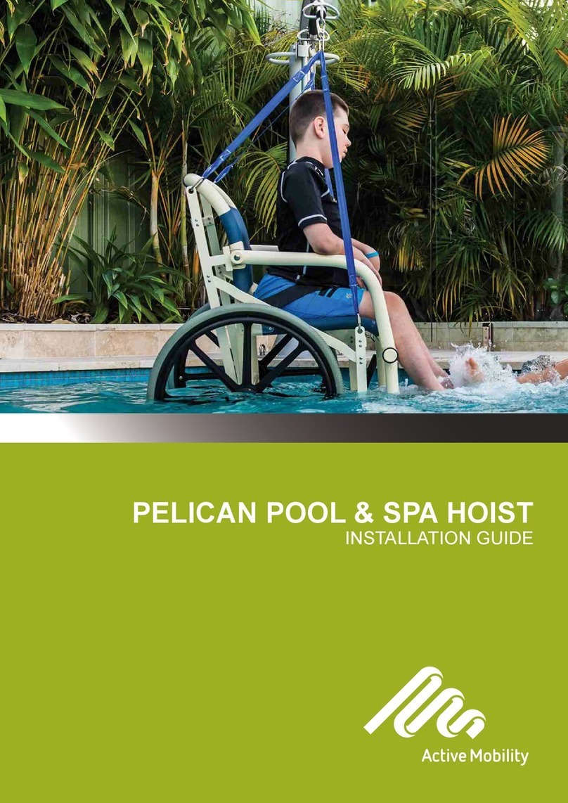 Para Mobility PELICAN POOL & SPA HOIST User manual
