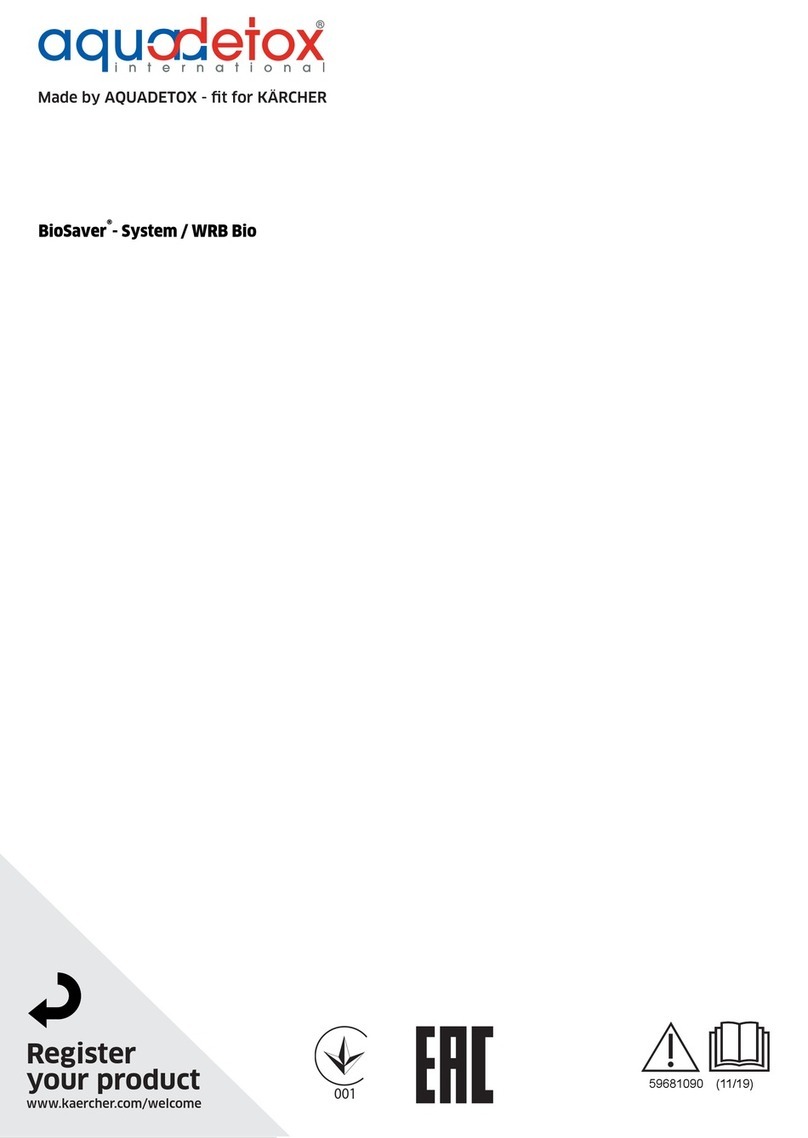 Aquadetox BioSaver- System / WRB Bio Series manual