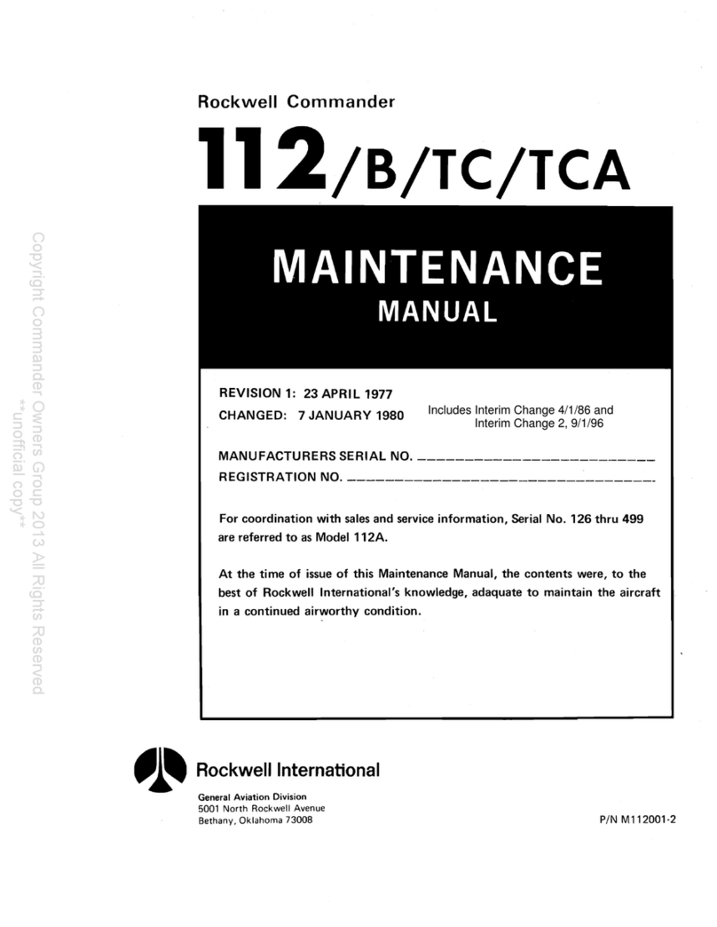 Rockwell Commander 112 Maintenance manual