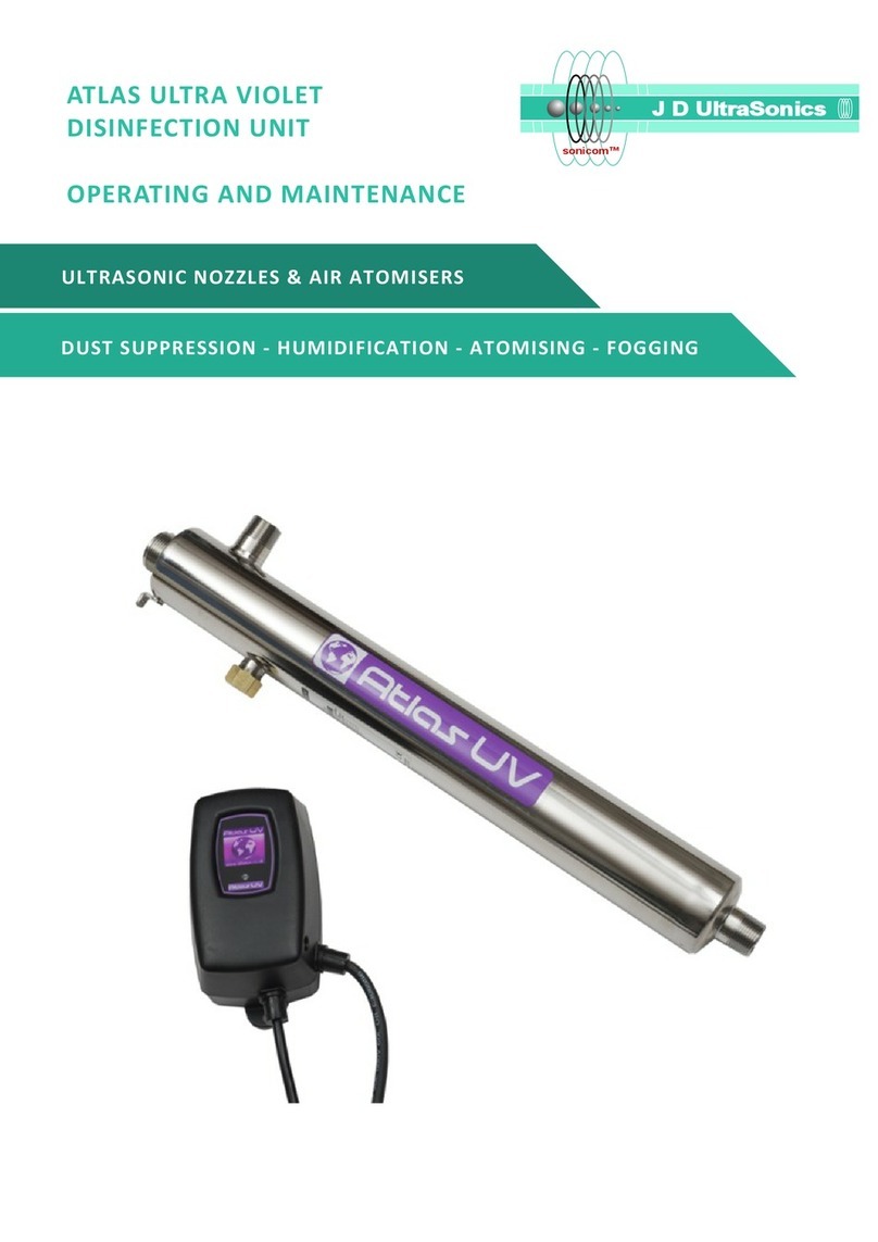 J D UltraSonics sonicom ATLAS Operating and maintenance J D UltraSonics sonicom ATLAS Operating and maintenance