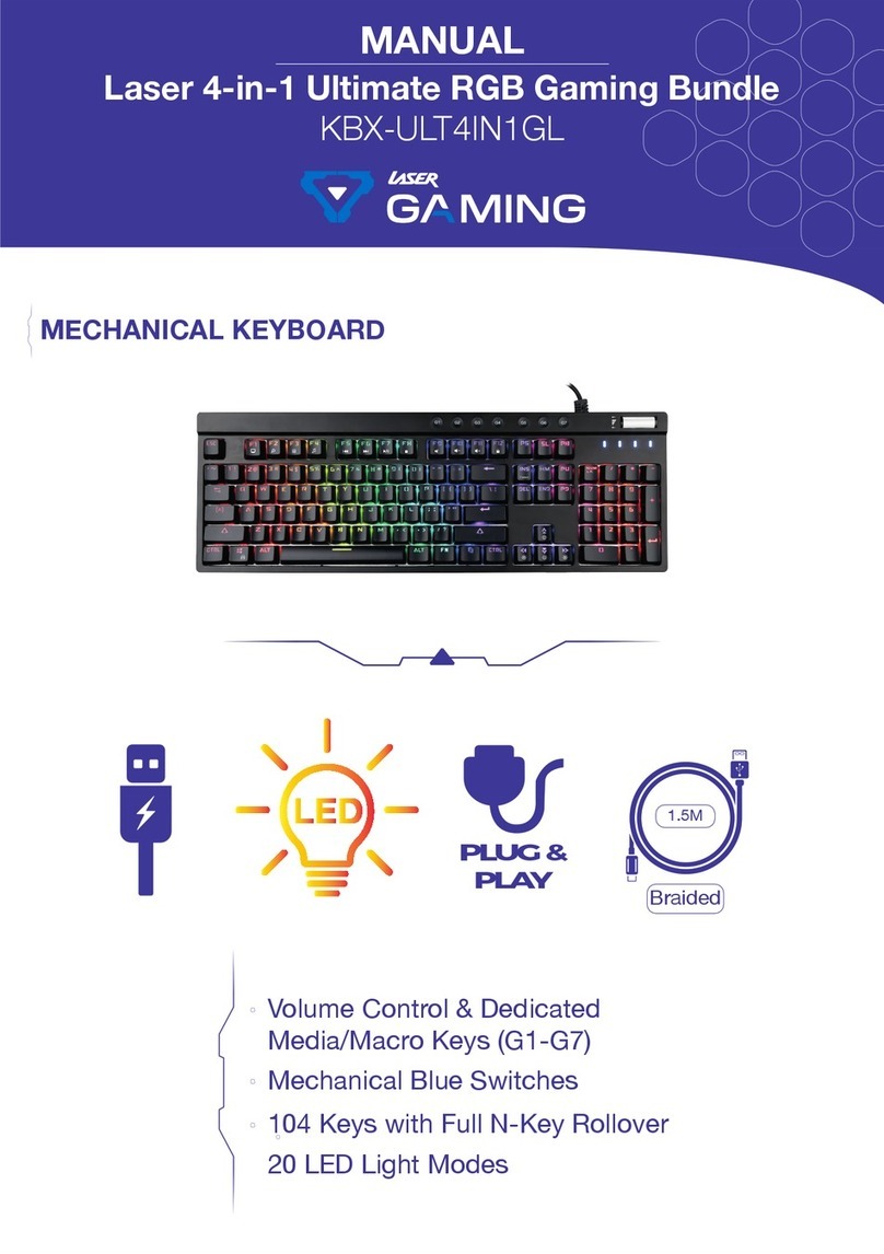 Laser Gaming KBX-ULT4IN1GL manual
