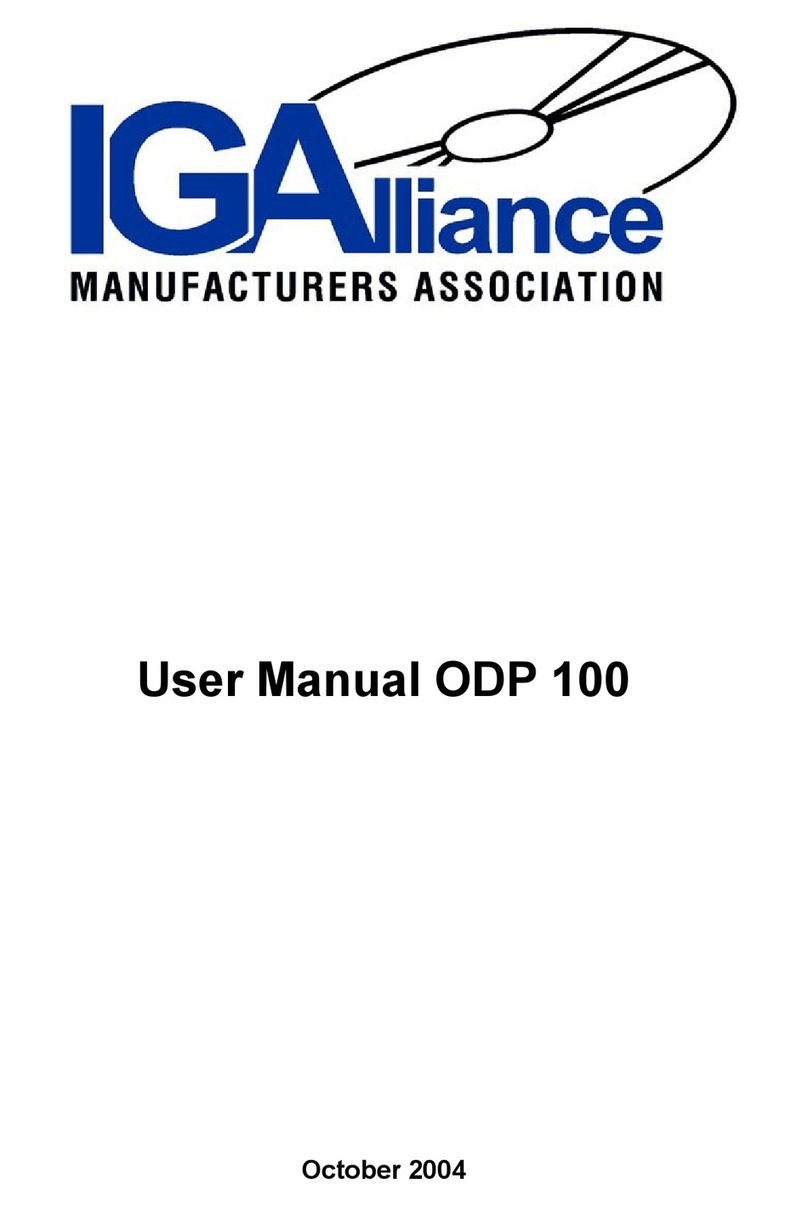 IGA ODP 100 user manual