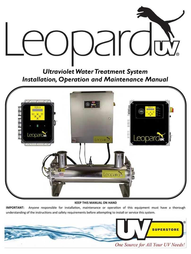UV Superstore LEOPARD UV Series Installation, operation and maintenance manual